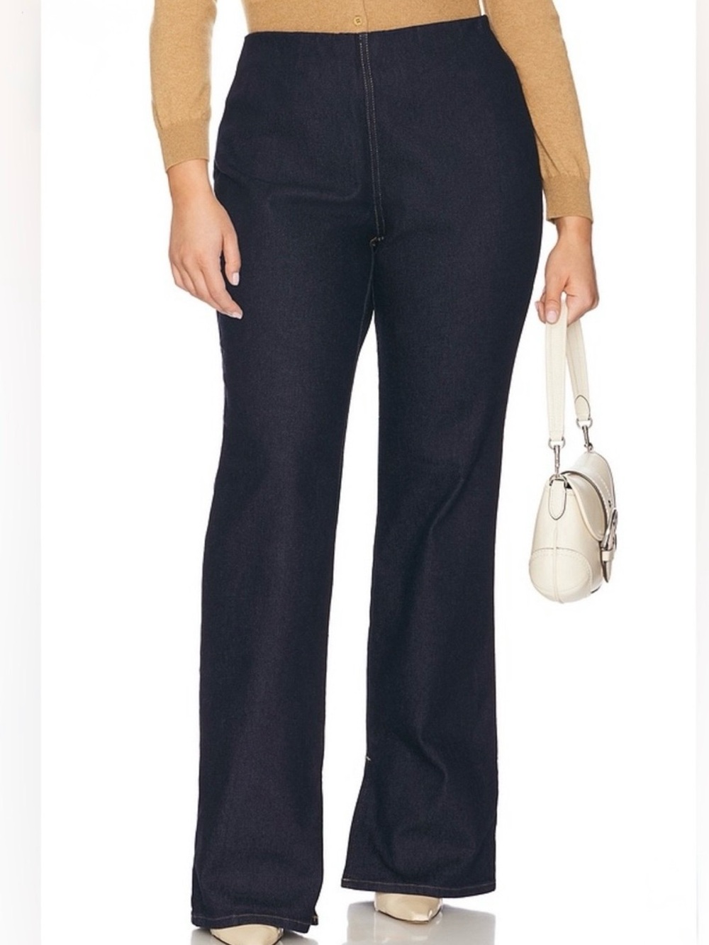 Good American Wide Leg Pull-on Jeans Indigo Blue, Size XL